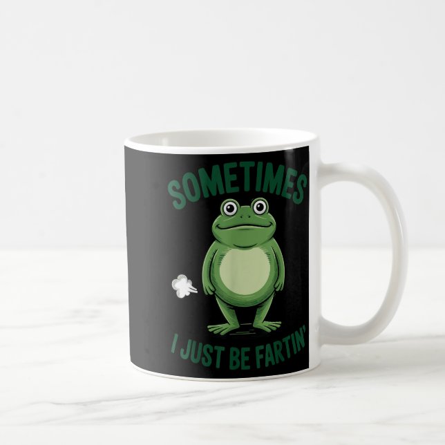 Caneca De Café Às vezes eu só estou soltando sapo de Natal engraç (Direita)