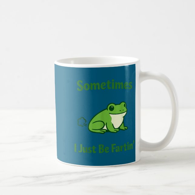 Caneca De Café Às vezes eu só fico soltando peidos sapo piada mem (Direita)