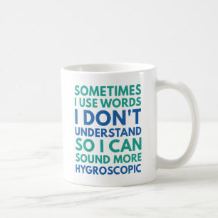 Caneca De Café Às Vezes Eu Uso Palavras