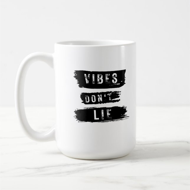 Caneca De Café As Vibrações Não Mentem (Esquerda)