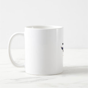 Caneca De Café Asas Carregadas – Gráfico de Águia Poderosa
