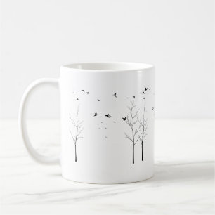 Caneca De Café Asas da Tranquilidade – Um Refúgio Minimalista na 