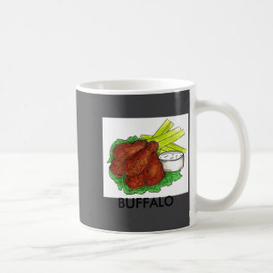 Caneca De Café Asas de Frango Buffalo Ny New York Hot Bbq Celery