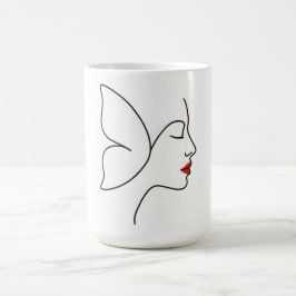 Caneca De Café Asas Emergentes - Retrato de cicatrização da borbo