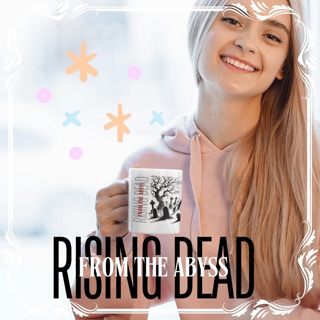 Caneca De Café Ascensão do Abismo (Rising Dead from the Abyss cover from The Beekeeper Store)