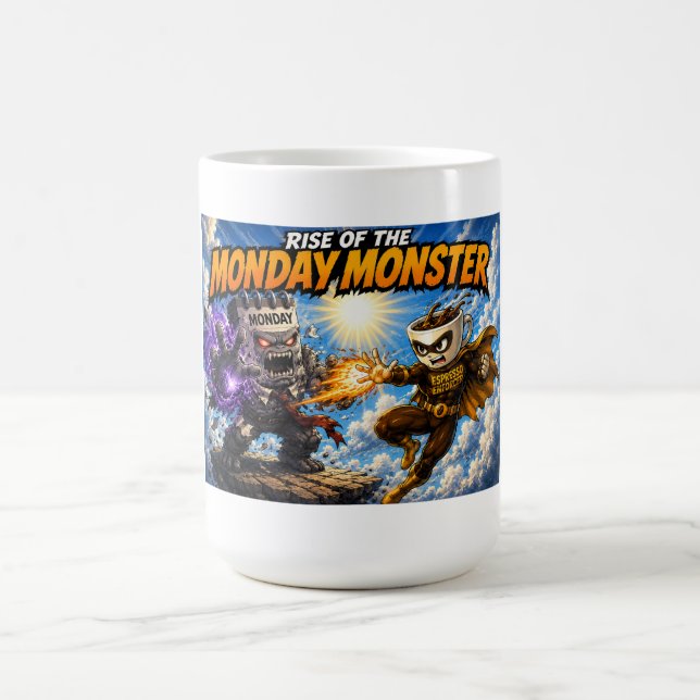 Caneca De Café Ascensão do Monstro de Segunda – Executor de Espre (Centro)