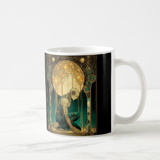 Caneca De Café Ascensão Luminosa (Direita)