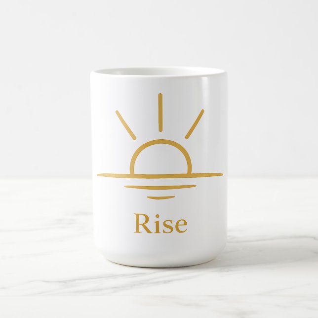 Caneca De Café Ascensão — Nascer do Sol Minimalista (Centro)