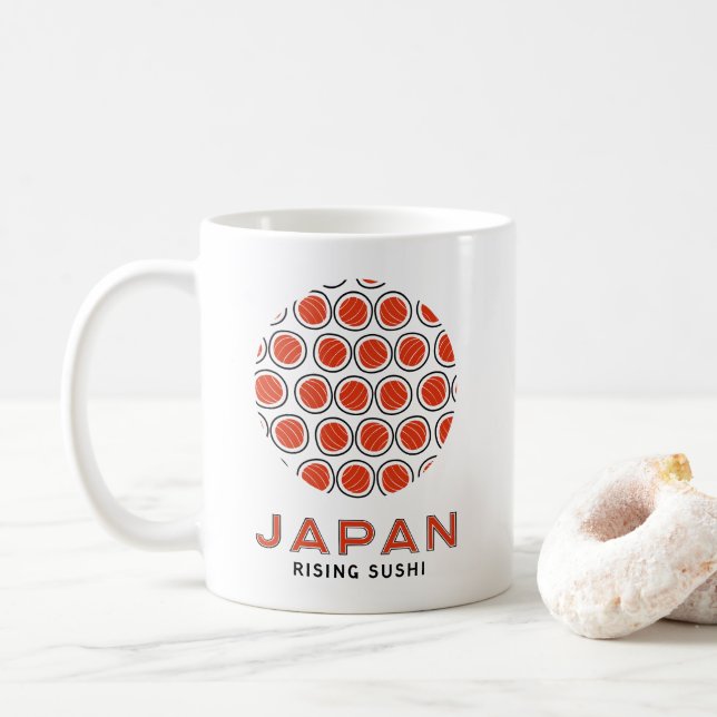 Caneca De Café Ascensão Sushi (Com Donut)