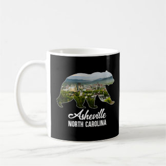 Caneca De Café Asheville City Skyline Dentro Bear Silhouette Nort