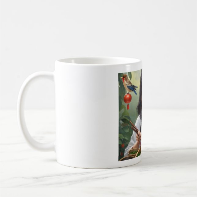 Caneca De Café (Asiática I) Clássica Mug, 11 oz (Esquerda)