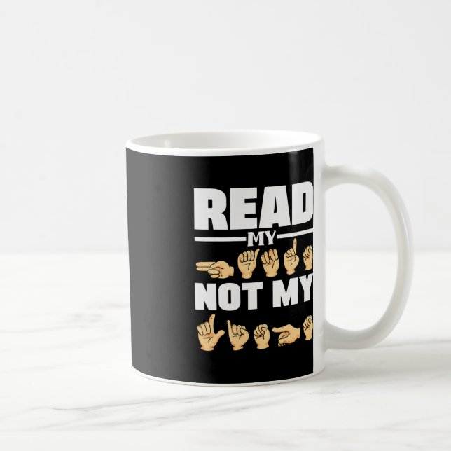 Caneca De Café ASL Alfabet American Sing Language Professora ASL  (Direita)
