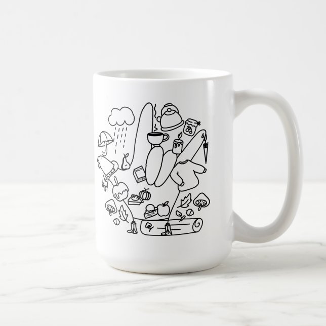 Caneca De Café ASL ILY Thanks – Autumn Vibes  (Direita)