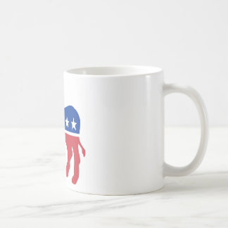 Caneca De Café Asno de Democrata