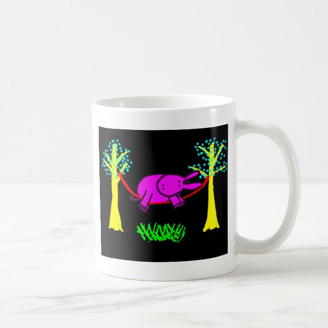 Caneca De Café asno no hammock (Direita)