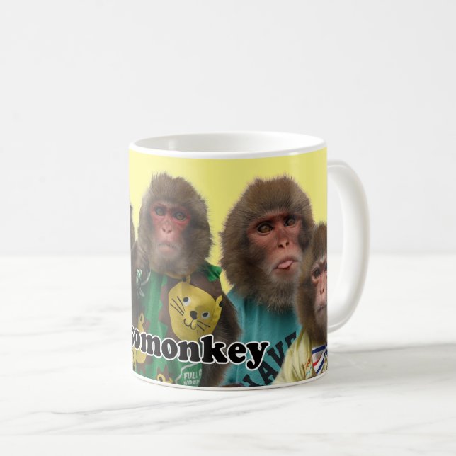 Caneca De Café Asomonkey  mug.　Asomonkeyみんなの (Frente Esquerda)