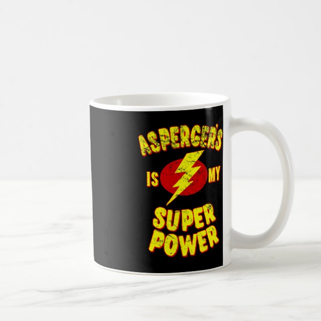 Caneca De Café Asperger é meu super poder (Direita)