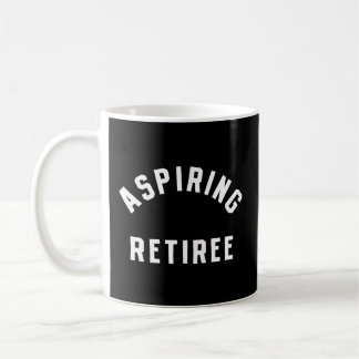 Caneca De Café Aspirando Retiree Recansado Parando de Trabalhar R