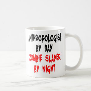 Caneca De Café Assassino de Zumbi Antropólogo