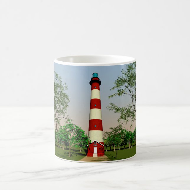 Caneca De Café Assateague Lighthouse, Virginia Easterm Shore (Centro)