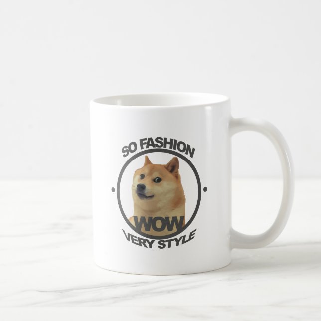 Caneca De Café Assim forma, assim Doge (Direita)