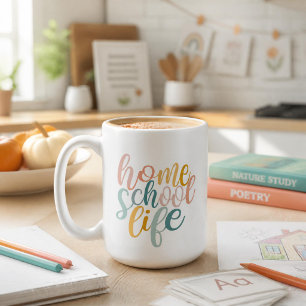 Caneca De Café Assinatura da Vida Escolar em Casa