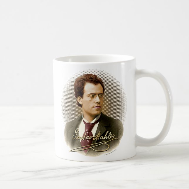 Caneca De Café Assinatura de Gustav Mahler (Direita)