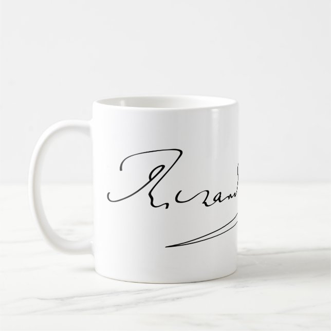 Caneca De Café Assinatura de Richard Wagner (Esquerda)