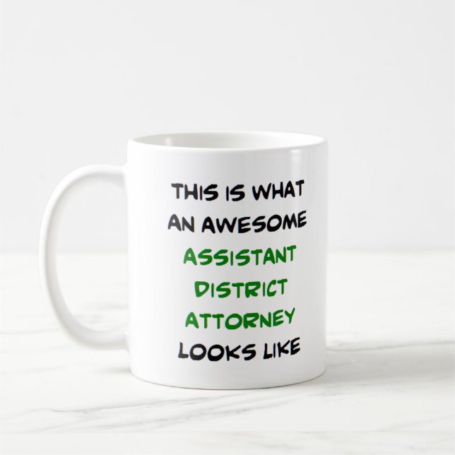Caneca De Café assistant district attorney, awesome (Esquerda)