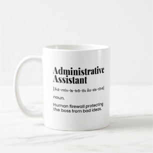 Caneca De Café Assistente administrativo, administrador do escrit