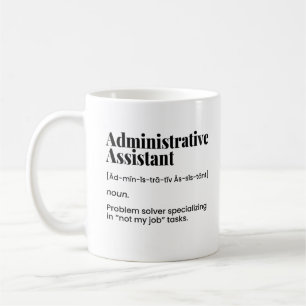 Caneca De Café Assistente administrativo, administrador do escrit