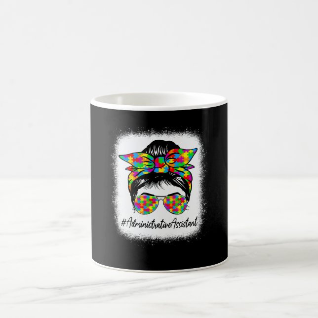 Caneca De Café Assistente Administrativo Coque Desarrumado Mulher (Centro)