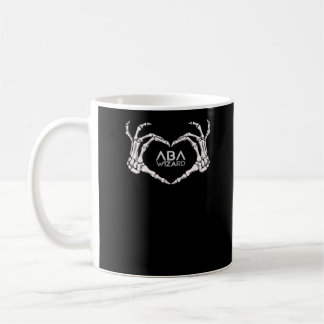 Caneca De Café Assistente Clássico - Skeleton Mãos Coração