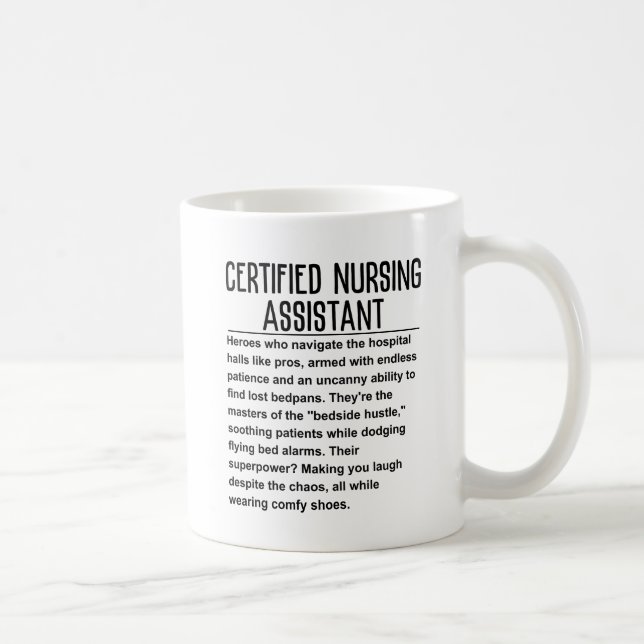 Caneca De Café Assistente de enfermagem certificado (Direita)