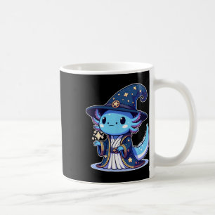 Caneca De Café Assistente de Halloween Engraçado Axolotl