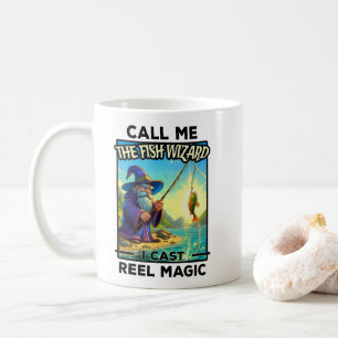 Caneca De Café Assistente de Pesca Fantasia - Reel Magic