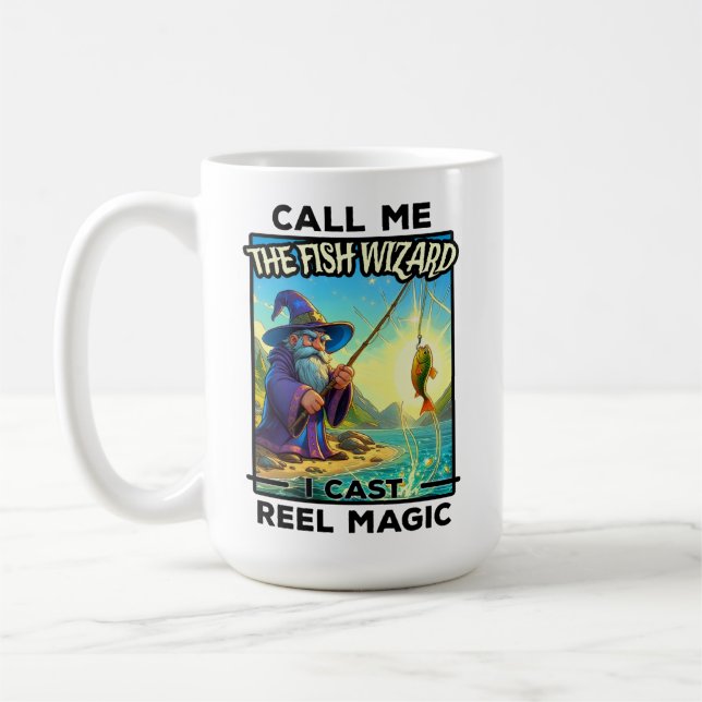 Caneca De Café Assistente de Pesca Fantasia - Reel Magic (Esquerda)
