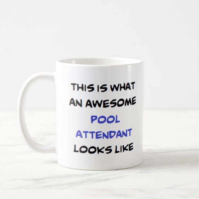 Caneca De Café assistente de piscinas, incrível (Esquerda)