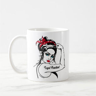 Caneca De Café Assistente Jurídico Rosie The Riveter Pin Up
