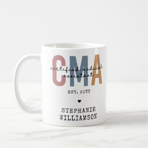 Caneca De Café Assistente médico certificado CMA personalizado