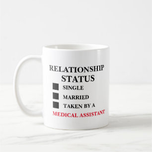 Caneca De Café Assistente médico de status de relação