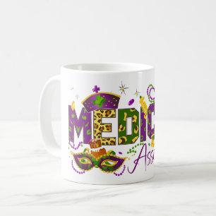 Caneca De Café Assistente médico - Mardi Gras