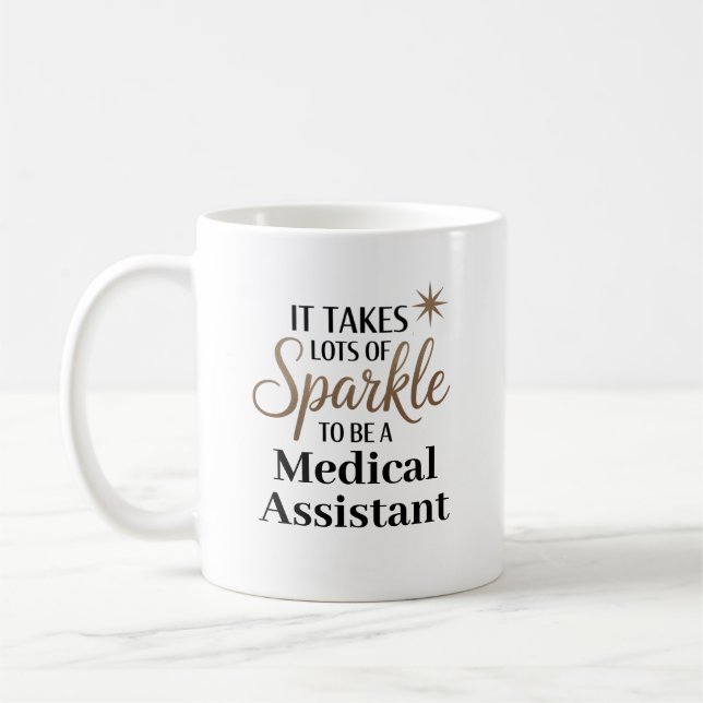 Caneca De Café Assistente médico Sparkle (Esquerda)