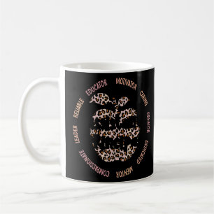 Caneca De Café Assistente Principal Leopard Apple Job Title Schoo
