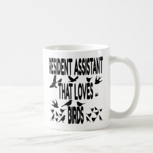 Caneca De Café Assistente Residente Adora Aves
