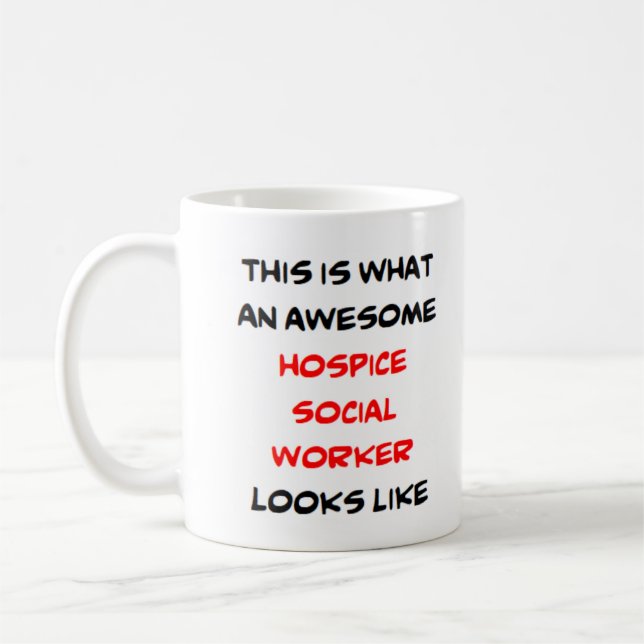Caneca De Café assistente social hospitalar, incrível (Esquerda)