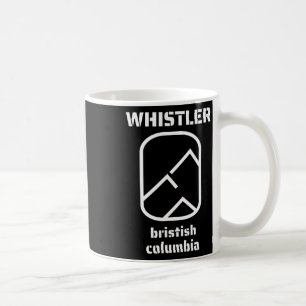 Caneca De Café Assobiador da Colúmbia Britânica Canadá esquiando