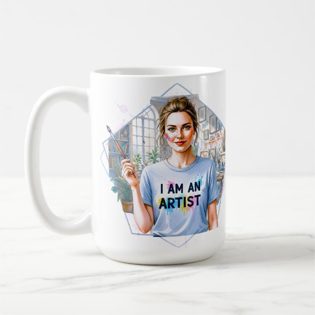 Caneca De Café Assuma! Você é um artista! Use com orgulho! (Esquerda)