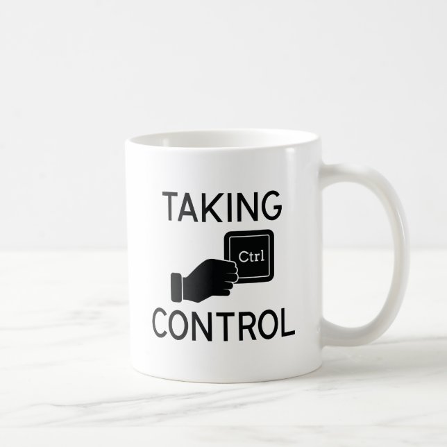 Caneca De Café Assumindo o controle (Direita)