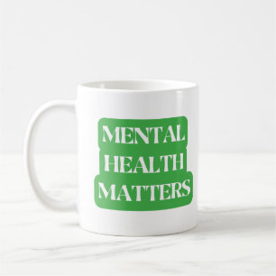 Caneca De Café Assuntos de Saúde Mental - Espalhar a Consciência